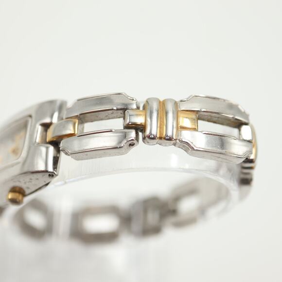 Harve Bernard Womens Faded Two Tone MOP Watch 19mm Rectangle Dial w New Battery - Picture 12 of 16